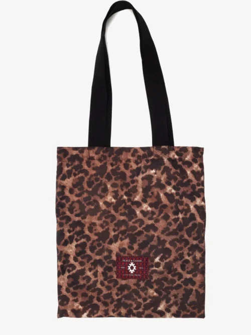 γυναικεία λεοπάρ τσάντα από την peace and chaos, rosette tote bag