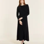 γυναικείο μακρύ μαύρο φόρεμα από την pepaloves, long black dress