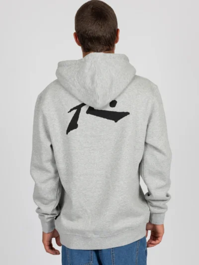 ανδρικό φούτερ σε γκρι χρώμα από την rusty, base line fleece hoodie