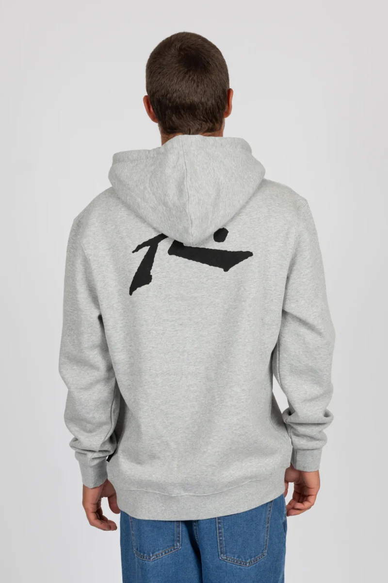 ανδρικό φούτερ σε γκρι χρώμα από την rusty, base line fleece hoodie