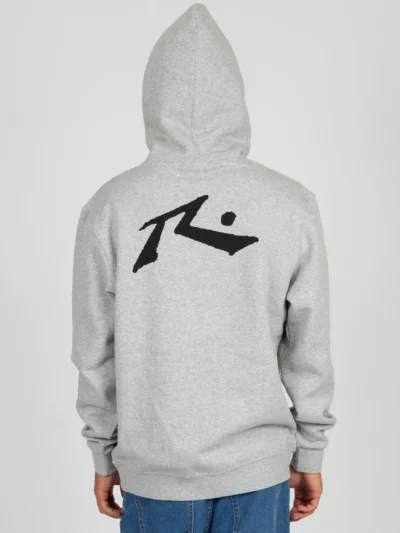 ανδρικό φούτερ σε γκρι χρώμα από την rusty, base line fleece hoodie