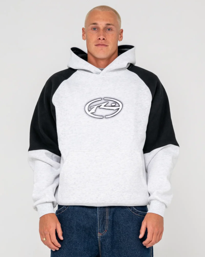 ανδρικό φούτερ με διχρωμία από την rusty, heat check hooded fleece