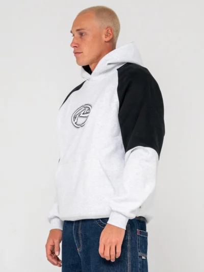 ανδρικό φούτερ με διχρωμία από την rusty, heat check hooded fleece