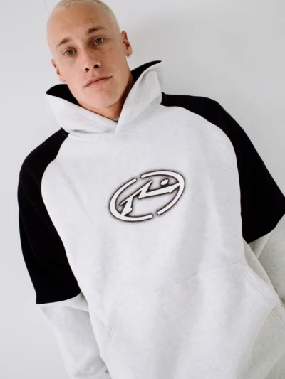 ανδρικό φούτερ με διχρωμία από την rusty, heat check hooded fleece