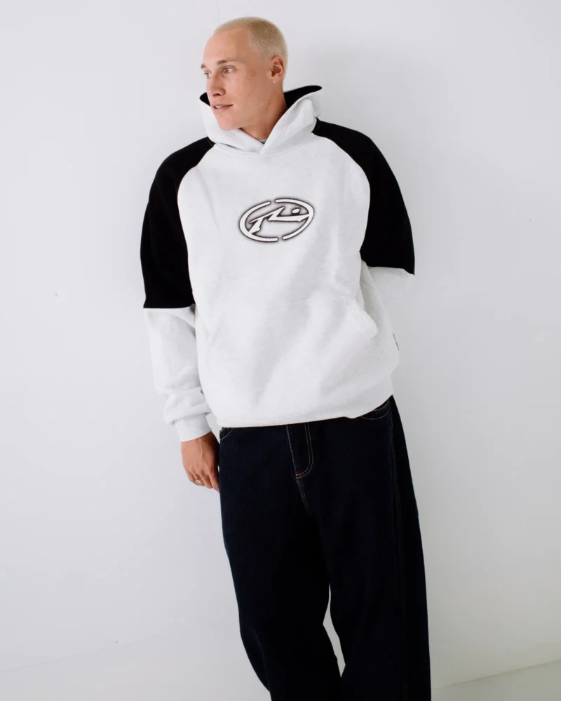 ανδρικό φούτερ με διχρωμία από την rusty, heat check hooded fleece