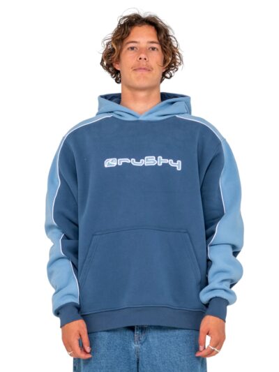 ανδρικό φούτερ σε μπλε χρώμα από την rusty, panela andreson hoodie