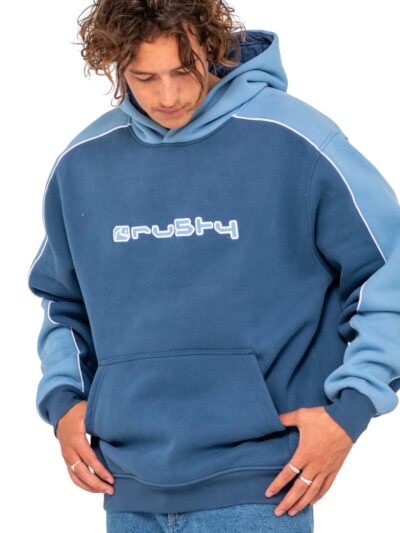 ανδρικό φούτερ σε μπλε χρώμα από την rusty, panela andreson hoodie