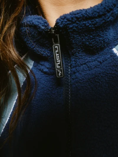 Rusty Tow Tides Zip Through Sherpa Fleece Γυναικείο Μπουφάν - Image 9