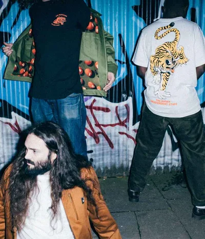 The Dudes Tiger Bear T-shirt White Ανδρική Μπλούζα - Image 5