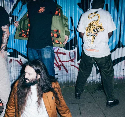 The Dudes Tiger Bear T-shirt White Ανδρική Μπλούζα - Image 5