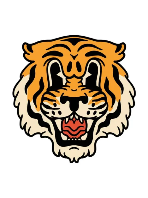 The Dudes Tiger Bear T-shirt White Ανδρική Μπλούζα - Image 8