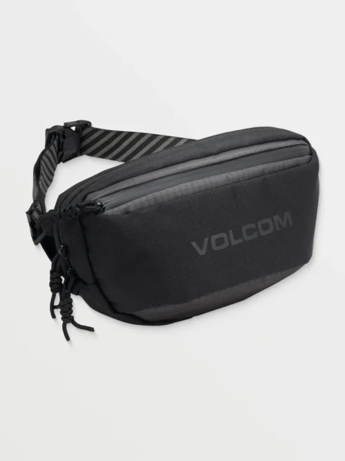 τσαντάκι μέσης σε μαύρο χρώμα από την volcom, mini dos pack waist bag