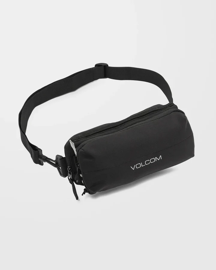τσαντάκι μέσης σε μαύρο χρώμα από την volcom, take a hike waist bag