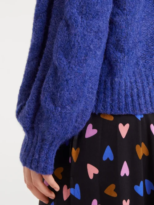 Compania Fantastica Blue Chain-Knit Sweater Πουλόβερ - Image 6