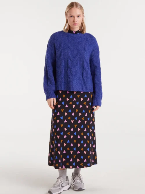 Compania Fantastica Blue Chain-Knit Sweater Πουλόβερ - Image 7