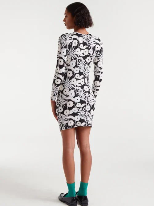 Compania Fantastica Short Dress – Tofu Print Φόρεμα - Image 4