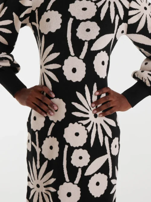 Compania Fantastica Jacquard Midi Dress Φόρεμα - Image 5