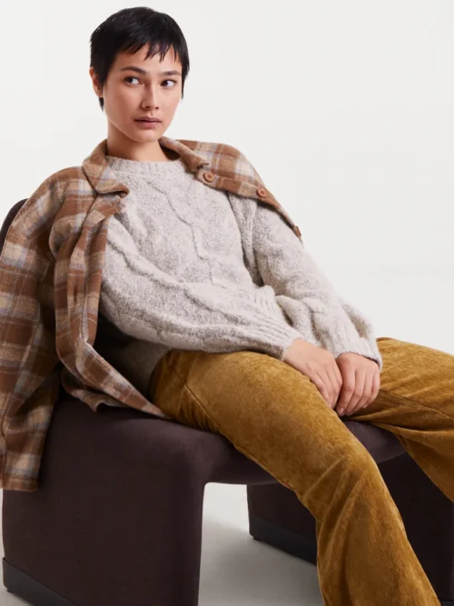 Compania Fantastica White Chain- Knit Sweater Πουλόβερ - Image 7