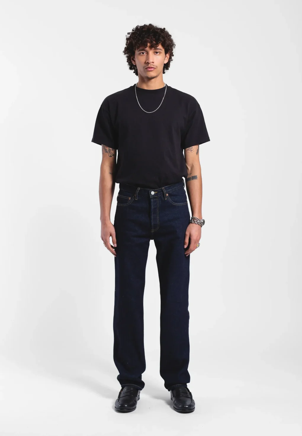 dr-denim-dash-stream-rinse-pants2 ανδρικό τζιν παντελόνι σε σκούρο μπλε χρώμα από την dr denim, dash straight stream rinse