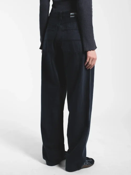 γυναικείο τζιν παντελόνι σε μαύρο χρώμα από την dr denim, jena double knee dark grey pants