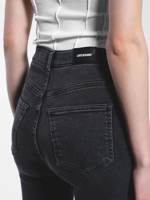 Dr.Denim Moxy Flare - Dark Grey Mist Γυναικείο Τζιν Παντελόνι - Image 7