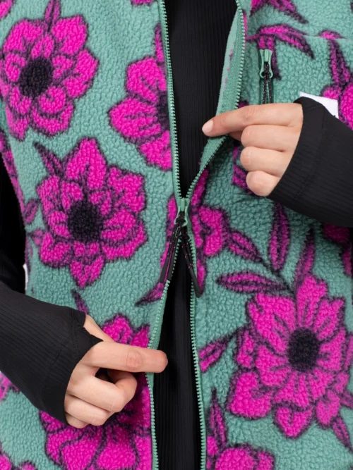 Eivy Boxy Sherpa Vest - Flower Γυναικείο Γιλέκο - Image 7