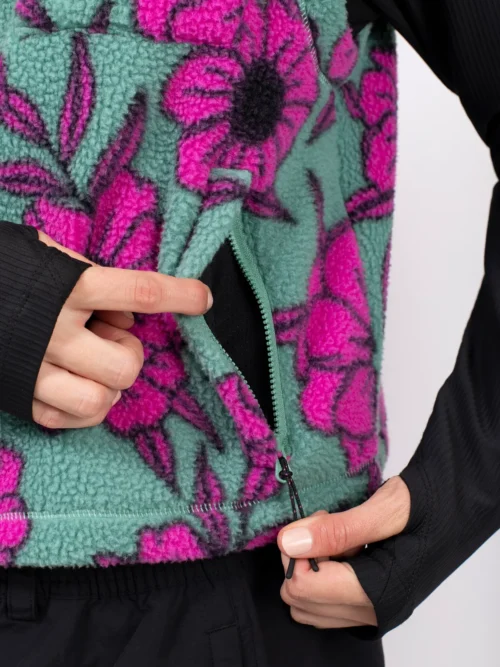 Eivy Boxy Sherpa Vest - Flower Γυναικείο Γιλέκο - Image 8