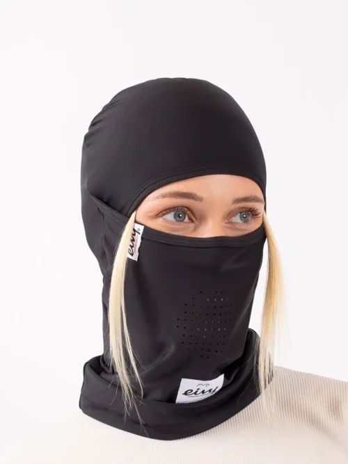 γυναικεία μαύρη κουκούλα από την eivy, hinge balaclava