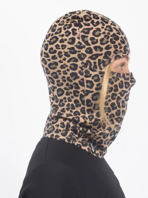 γυναικεία κουκούλα με λεοπάρ σχέδιο από την eivy, hinge merino wool balaclava