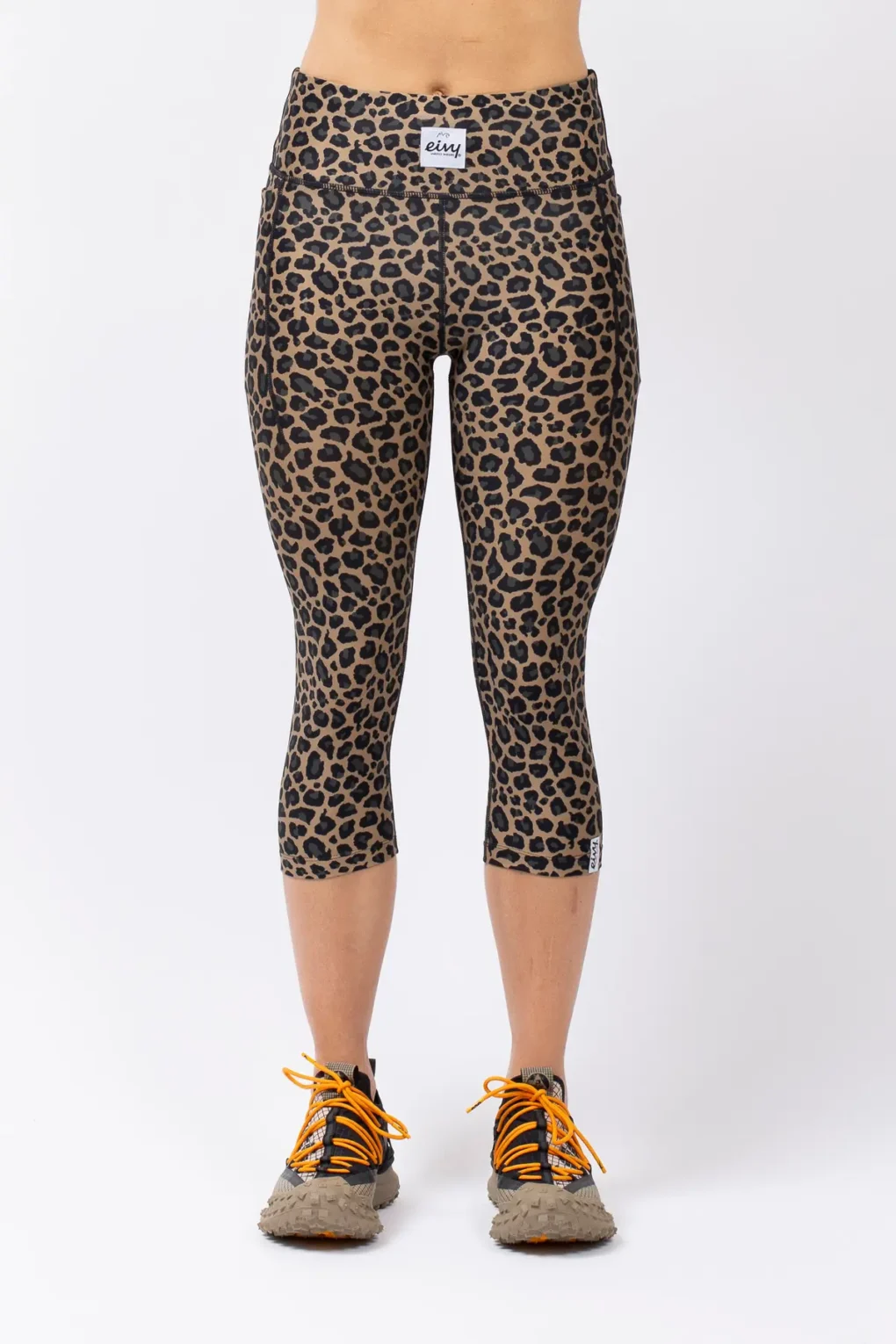 γυναικείο κολάν 3/4 με λεοπάρ σχέδιο από την eivy, pocket tights 3/4