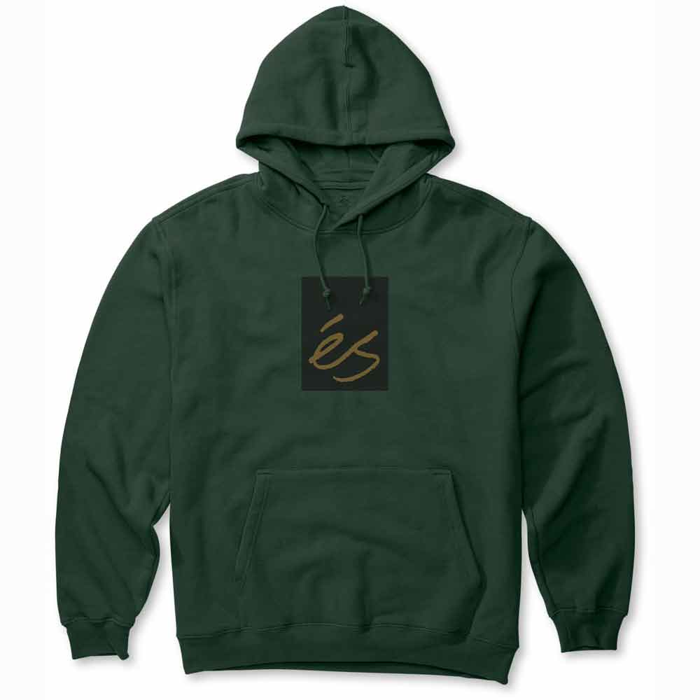 ανδρικό φούτερ σε πράσινο χρώμα από την es, main block fleece hoodie