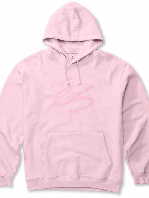 ανδρικό φούτερ σε ροζ χρώμα από την es, script fleece hoodie