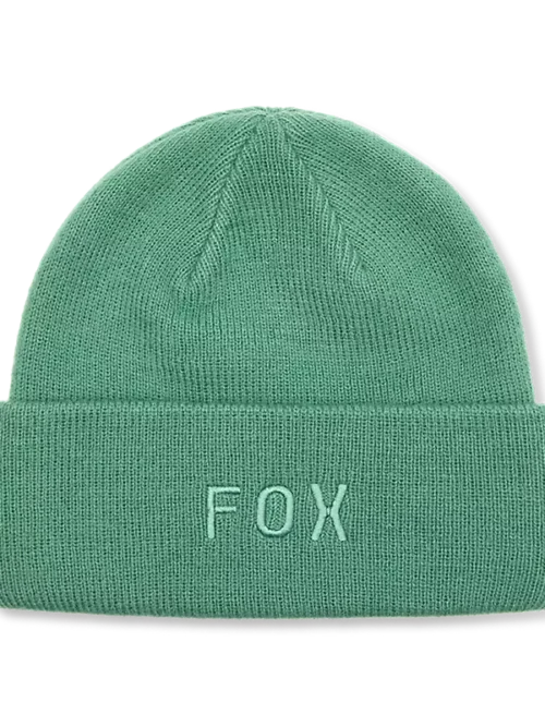 σκούφος σε πράσινο χρώμα από την fox, wordmark beanie pine green