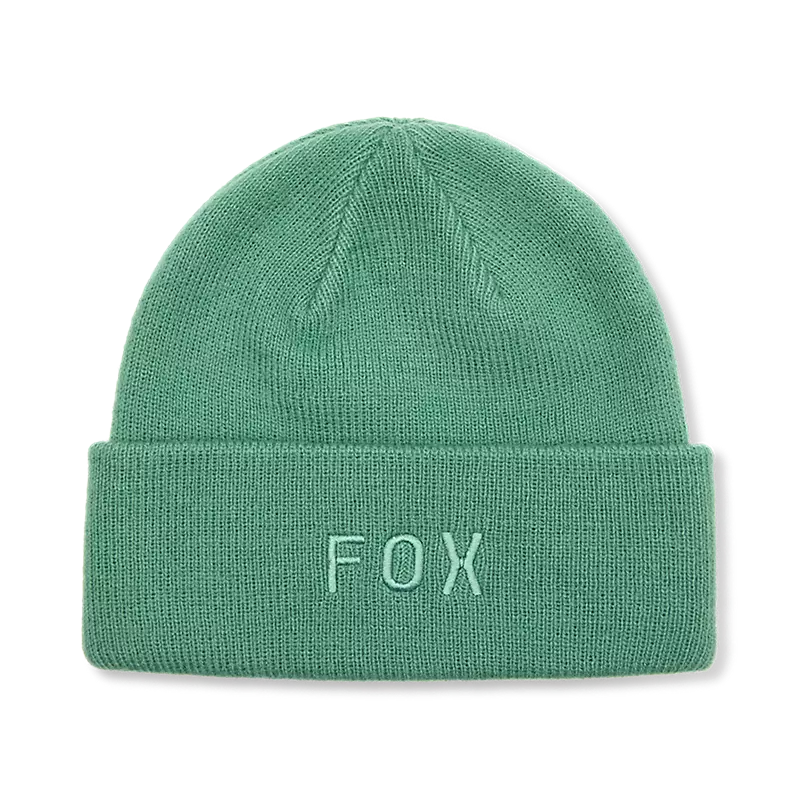 σκούφος σε πράσινο χρώμα από την fox, wordmark beanie pine green