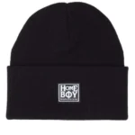 σκούφος σε μαύρο χρώμα με την ετικέτα της εταιρείας στο μπροστινό μέρος από την homeboy, badly beanie black