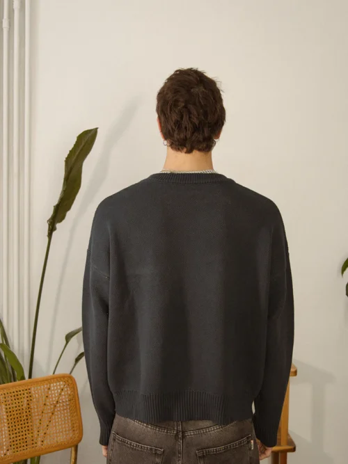 Kaotiko Poodle Sweater Dark Green Ανδρικό Πουλόβερ - Image 5