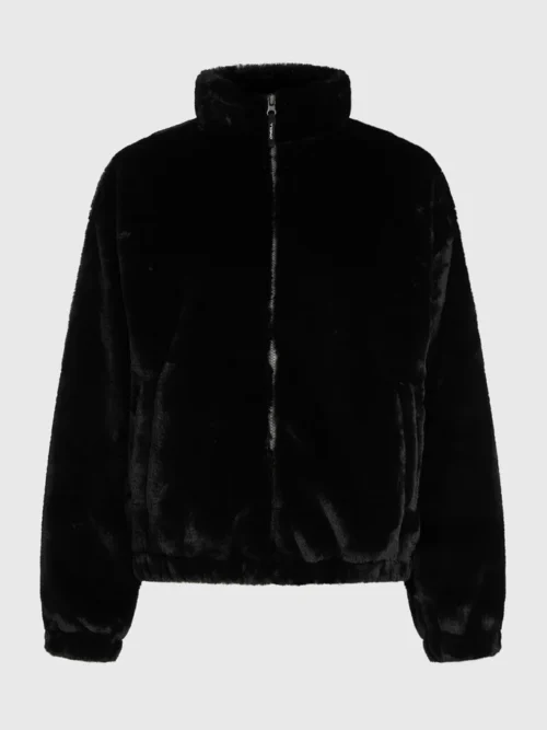 γυναικεία γούνα σε μαύρο χρώμα από την o'neill, fwc cruz faux fur fleece