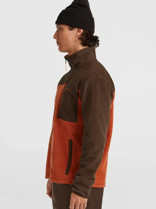 O'neill FWC'Peak Polartec Hyperfleece Brown Ανδρική Ζακέτα - Image 4