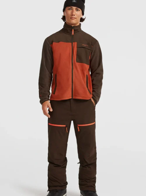 O'neill FWC'Peak Polartec Hyperfleece Brown Ανδρική Ζακέτα - Image 6