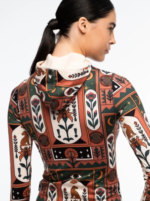 Peace&Chaos Mystic Bloom Fitted Active Zip Hoodie Γυναικεία Μπλούζα - Image 7