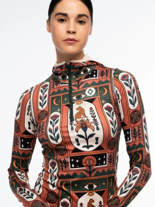 Peace&Chaos Mystic Bloom Fitted Active Zip Hoodie Γυναικεία Μπλούζα - Image 8