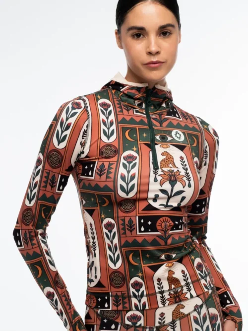 Peace&Chaos Mystic Bloom Fitted Active Zip Hoodie Γυναικεία Μπλούζα - Image 9