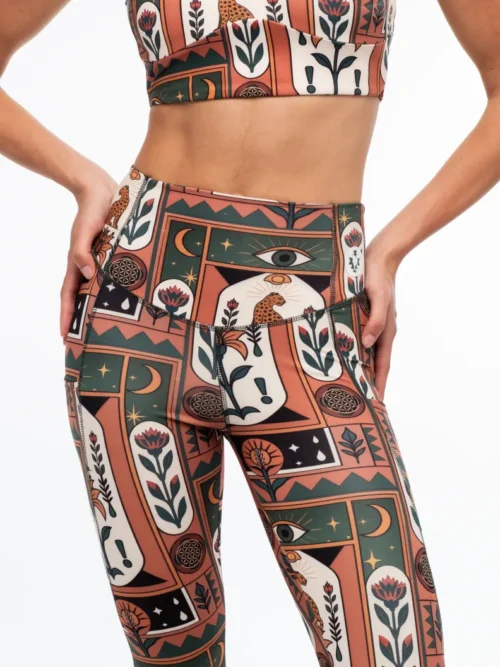 Peace&Chaos Mystic Bloom Sports Leggings Γυναικείο Κολάν - Image 8