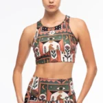 γυναικείο αθλητικό μπουστάκι με διάφορα σχέδια από την peace and chaos, mystic bloom sports top