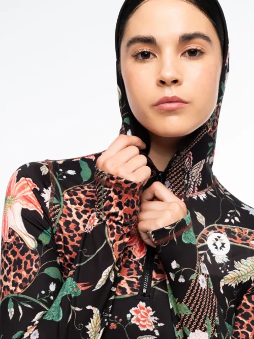 Peace& Chaos Sacerd Wild Fitted Active Zip Hoodie Γυναικεία Μπλούζα - Image 13