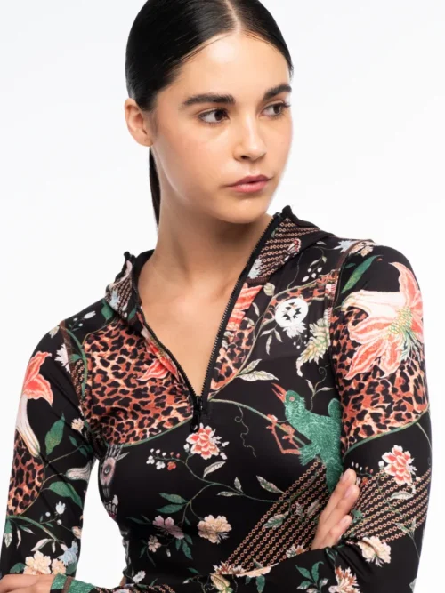 Peace& Chaos Sacerd Wild Fitted Active Zip Hoodie Γυναικεία Μπλούζα - Image 14