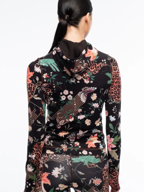 Peace& Chaos Sacerd Wild Fitted Active Zip Hoodie Γυναικεία Μπλούζα - Image 7