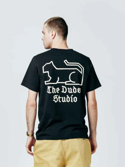 The Dudes Studio T-shirt - Black Ανδρική Μπλούζα - Image 5