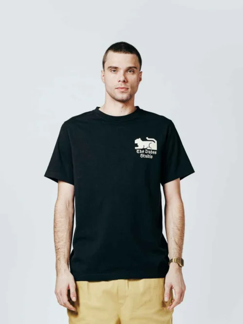 The Dudes Studio T-shirt - Black Ανδρική Μπλούζα - Image 6