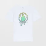 παιδική μπλούζα σε λευκό χρώμα με τύπωμα στο μπροστινό μέρος από την volcom, glustone t-shirt